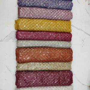 Chinese Net Laser Cut Handwork Embroidery With 22 mm Siquence